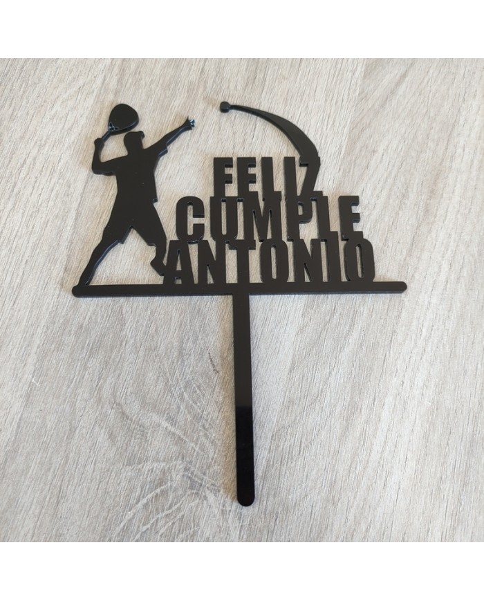 Topper Pádel con Nombre