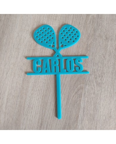 Topper Pádel con Nombre