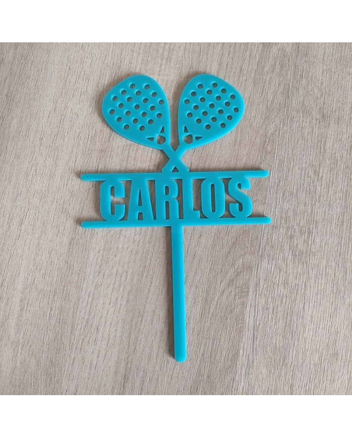 Topper Pádel con Nombre