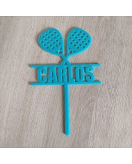 Topper Pádel con Nombre