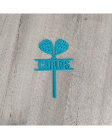 Topper Pádel con Nombre