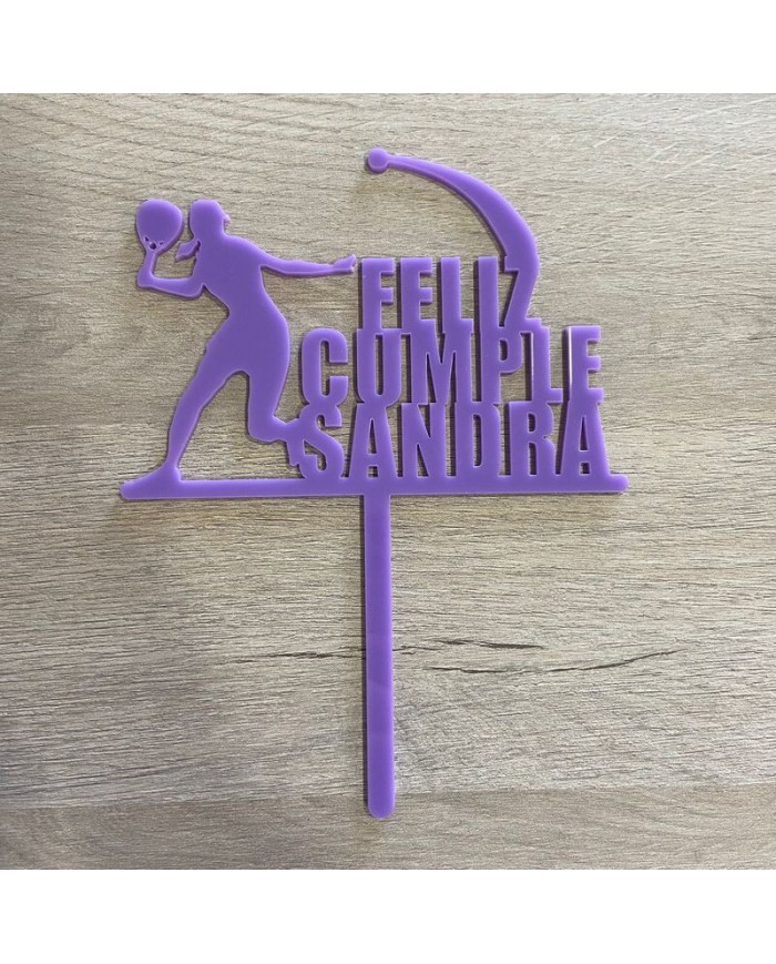 Topper Pádel con Nombre