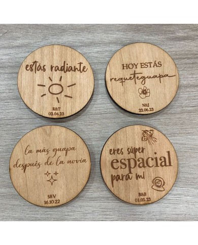 Espejo de bolsillo con Nombre Grabado Espejo de bolsillo con Nombre Grabado