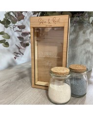 Hucha personalizada para Ritual de la Arena en Bodas "Un paseo para recordar"
