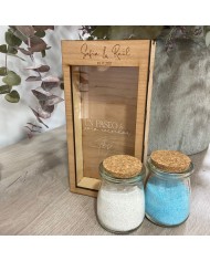 Hucha personalizada para Ritual de la Arena en Bodas "Un paseo para recordar"