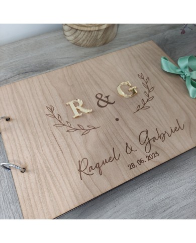 Álbum de Firmas con Iniciales en Metacrilato