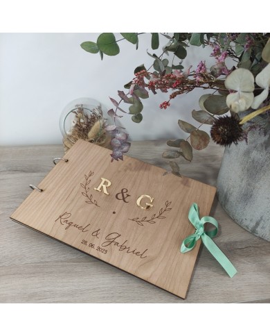 Álbum de Firmas con Iniciales en Metacrilato