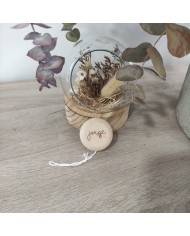 Llavero Nombre grabado con Inicial en metacrilato