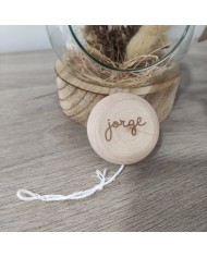 Yoyó de Madera con Nombre Grabado