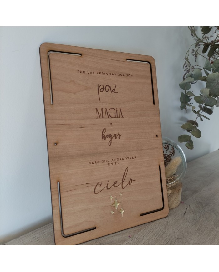 Cartel para los Seres Queridos - Paz, Magia y Hogar